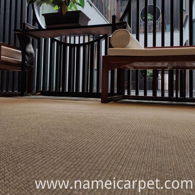 Natural Sisal Fiber Carpet Roll Wall To Wall Straw Carpet For Home Hotel Resort Office Floor Decoration 196